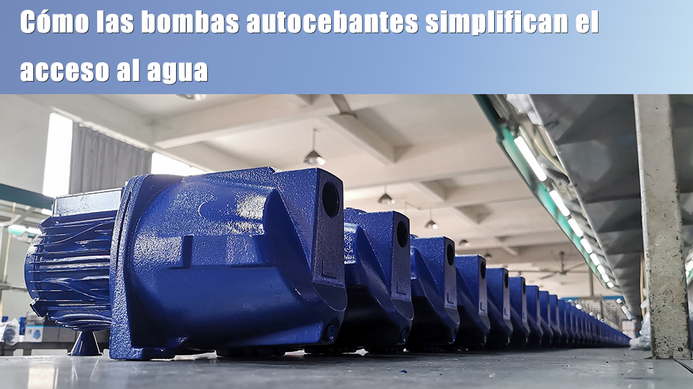 Cómo las bombas autocebantes simplifican el acceso al agua