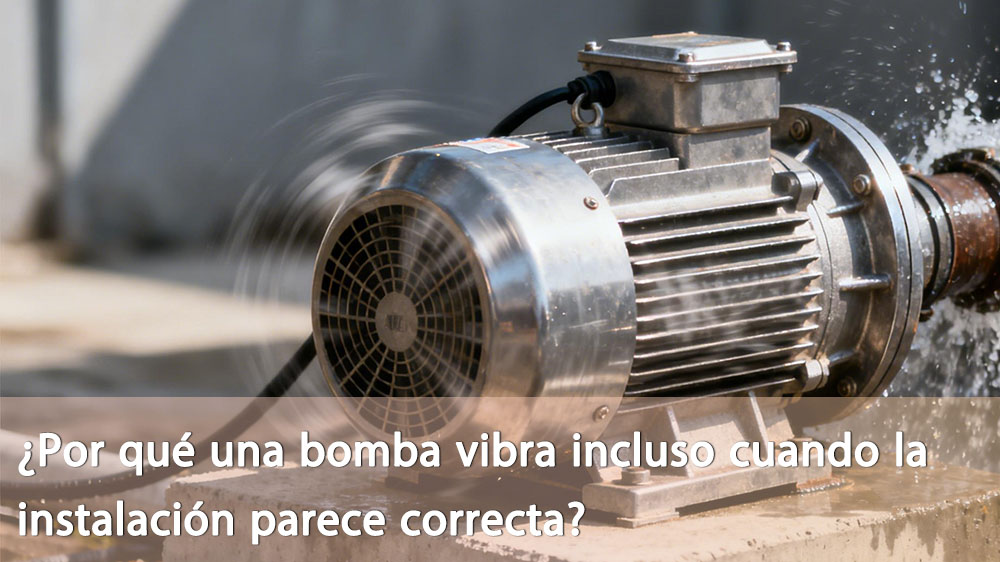¿Por qué una bomba vibra incluso cuando la instalación parece correcta?cid=46