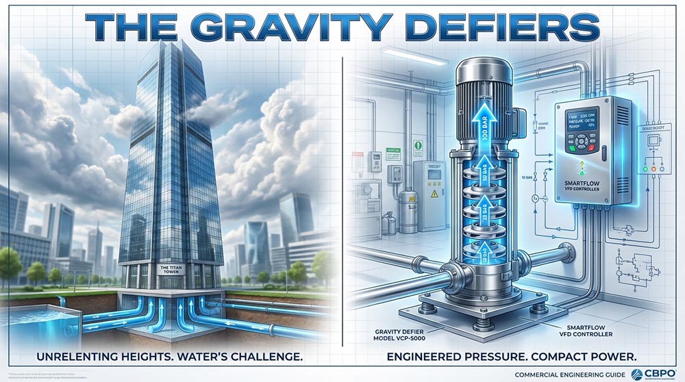 Las bombas que desafían la gravedad: por qué las bombas verticales multietapa lideran el diseño comercial. Las bombas que desafían la gravedad: por qué las bombas verticales multietapa lideran el diseño comercial.