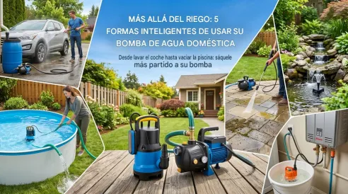 Más allá del riego: 5 maneras ingeniosas de usar tu bomba de agua doméstica