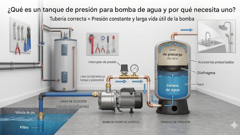 ¿Qué es un tanque de presión para bomba de agua y por qué lo necesitas?cid=46 ¿Qué es un tanque de presión para bomba de agua y por qué lo necesitas?cid=46
