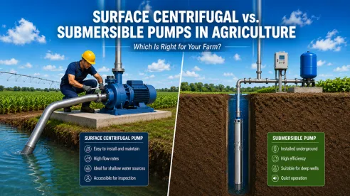 Bombas de superficie vs. sumergibles en agricultura: ¿cuál elegir?