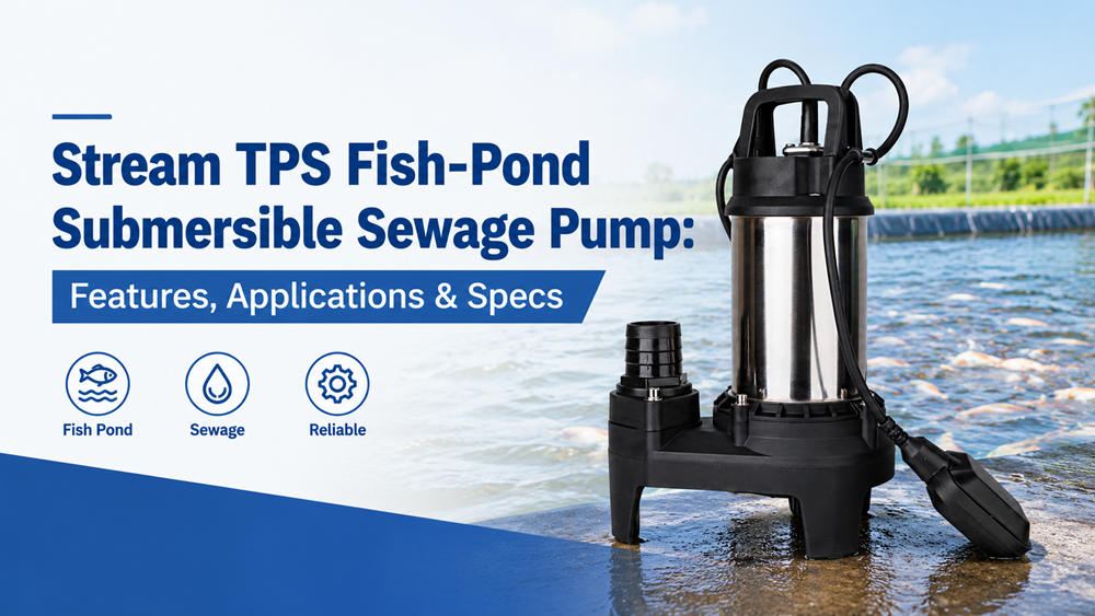 Bomba sumergible para aguas residuales Stream TPS para estanques de peces
