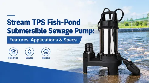 Bomba sumergible para aguas residuales Stream TPS para estanques de peces