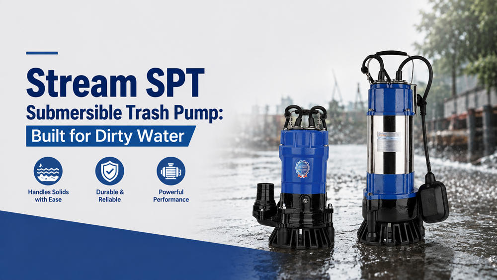 Bomba sumergible para aguas residuales Stream SPT: Diseñada para aguas sucias.