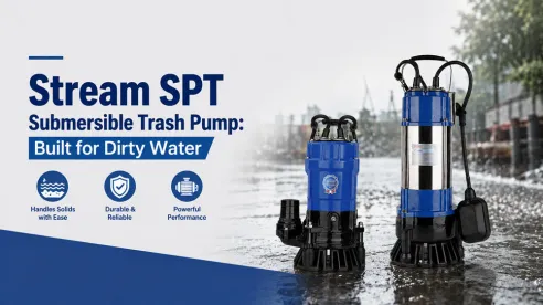 Bomba sumergible para aguas residuales Stream SPT: Diseñada para aguas sucias.