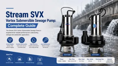 Bomba sumergible para aguas residuales Stream SVX Vortex: Gu&iacute;a completa