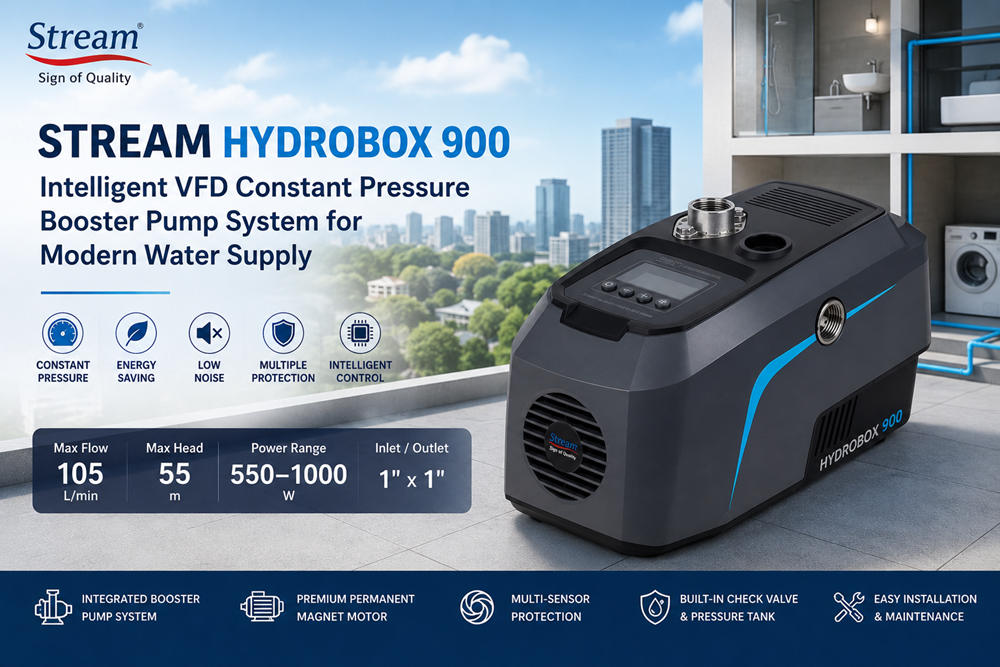 Stream Hydrobox 900: Bomba presurizadora VFD inteligente de presión constante