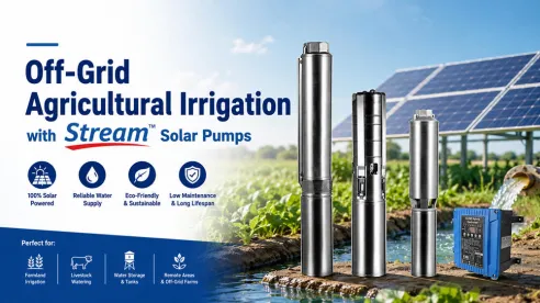 Riego agrícola autónomo con bombas solares STREAM