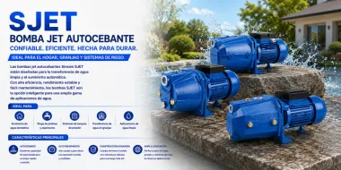Bomba de chorro de hierro fundido Stream: Gu&iacute;a completa de la bomba autocebante SJET