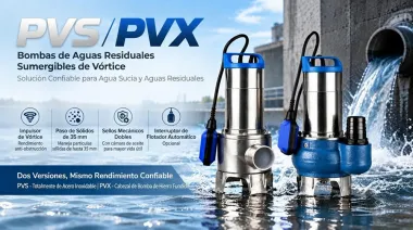 Stream PVS/PVX: Bombas Sumergibles Vortex para Aguas Residuales