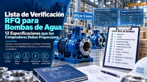Lista de solicitud de cotización de bombas: 12 datos clave