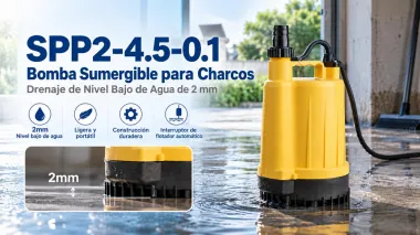 Bomba sumergible Stream SPP2: drenaje hasta 2 mm
