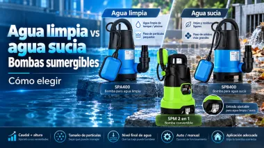 Bombas sumergibles para agua limpia o sucia: gu&iacute;a