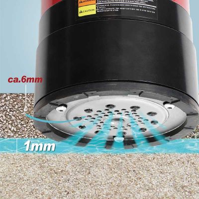 Bomba sumergible de succión inferior de 1 mm