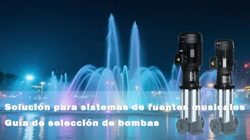 Guía de selección de bombas y soluciones para sistemas de fuentes de música