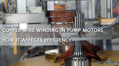 Bobinado de alambre de cobre en motores de bombas: cómo afecta la eficiencia