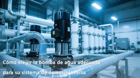 Cómo elegir la bomba de agua adecuada para su sistema de ósmosis inversa