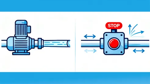 Cómo prevenir el golpe de ariete al arrancar o parar una bomba