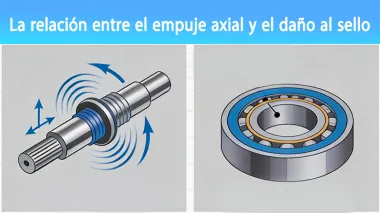 La relaci&oacute;n entre el empuje axial y el da&ntilde;o del sello