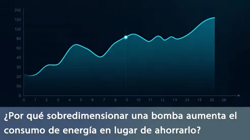 ¿Por qué sobredimensionar una bomba aumenta el consumo de energía en lugar de ahorrarlo?