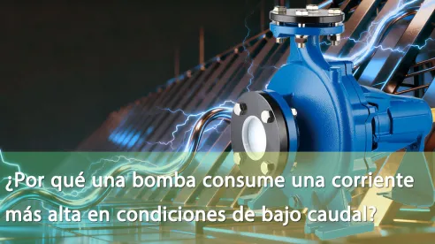 ¿Por qué una bomba consume mayor corriente en condiciones de baja presión?