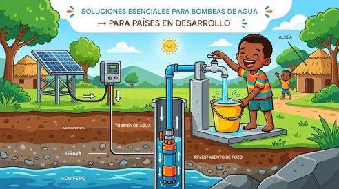 4 soluciones esenciales de bombeo de agua para países en desarrollo